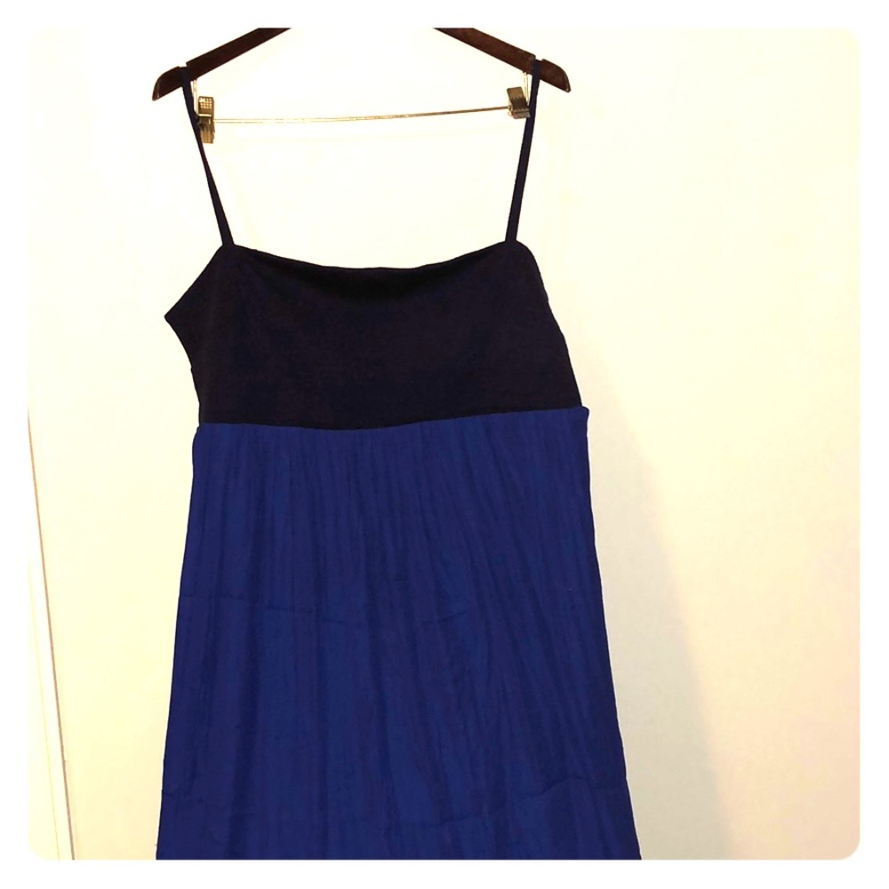 Gap colour blocked spaghetti strapped maxi dress